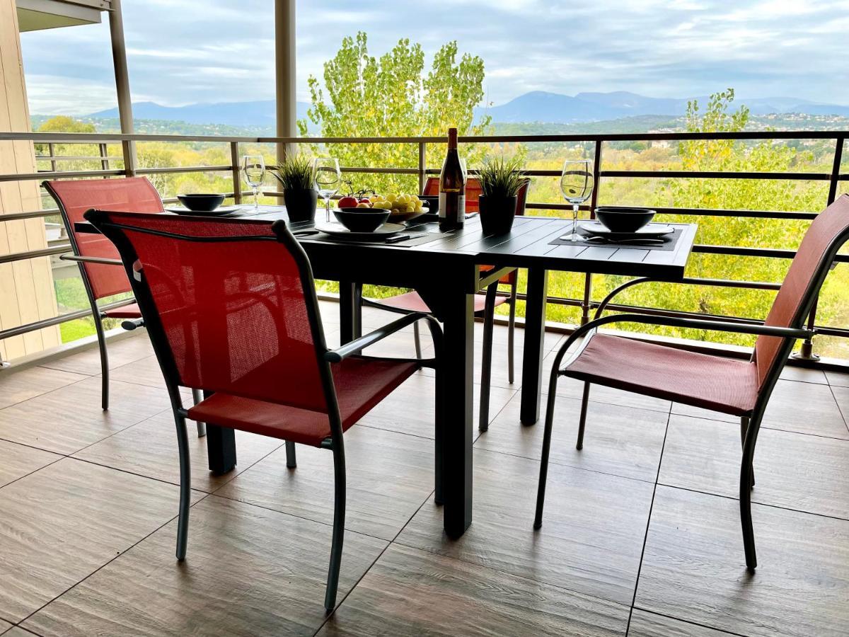 Superbe Appartement, Piscine, Vue Mer Et Montagnes Antibes Zewnętrze zdjęcie