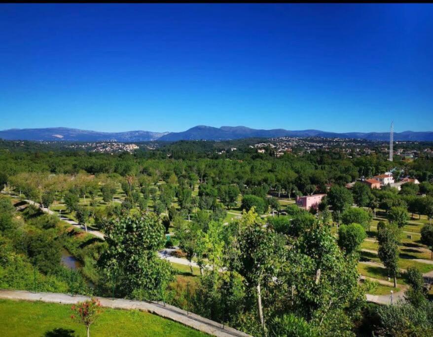 Superbe Appartement, Piscine, Vue Mer Et Montagnes Antibes Zewnętrze zdjęcie